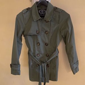 Ambiance Women’s button down belted jacket